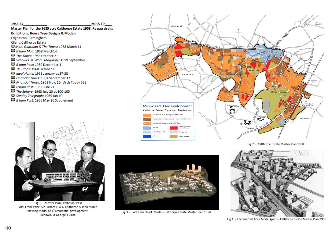 John Madin Calthorpe Estate masterplan