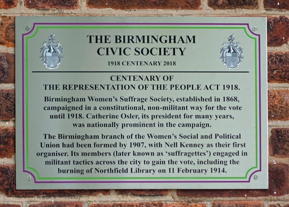 Northfield Library History plaque