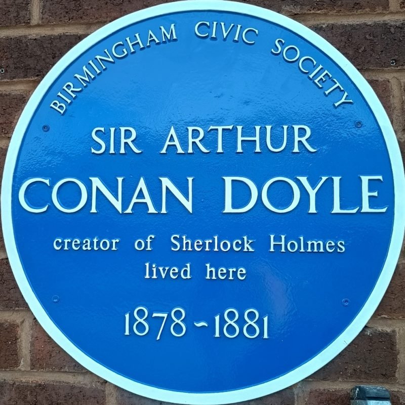 Sir Arthur Conan Doyle Blue Plaque "Creator of Sherlock Holmes lived here 1878 - 1881"
